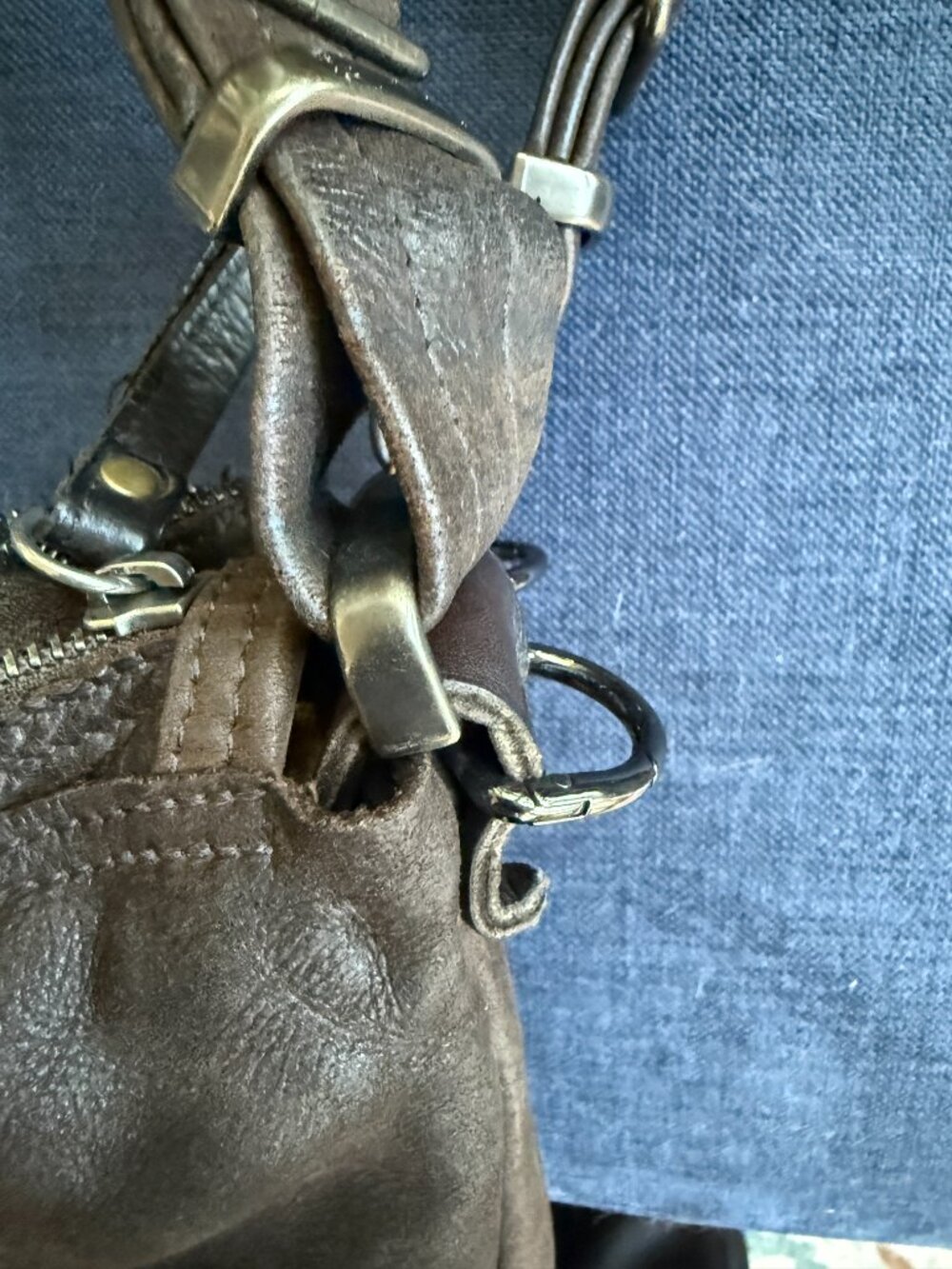 Rough and Tumble Vintage Hobo Bag - Picture 7 of 14